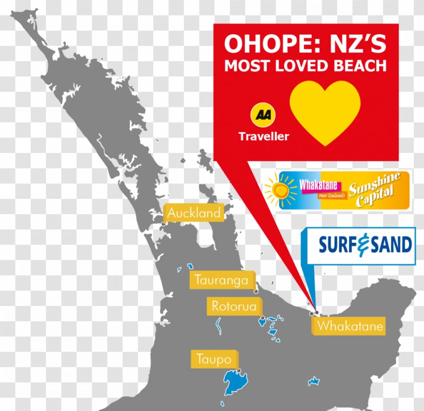 Ohiwa Harbour Parade Ohope Beach Map - Text - Academic Conference Transparent PNG