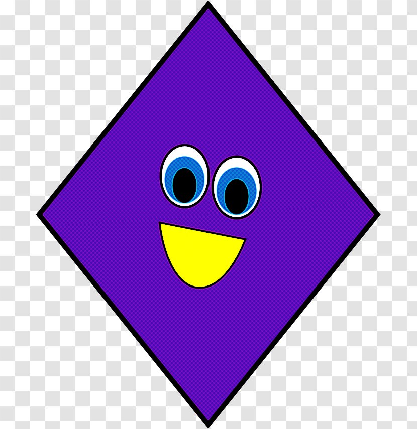 Emoticon - Triangle Electric Blue Transparent PNG