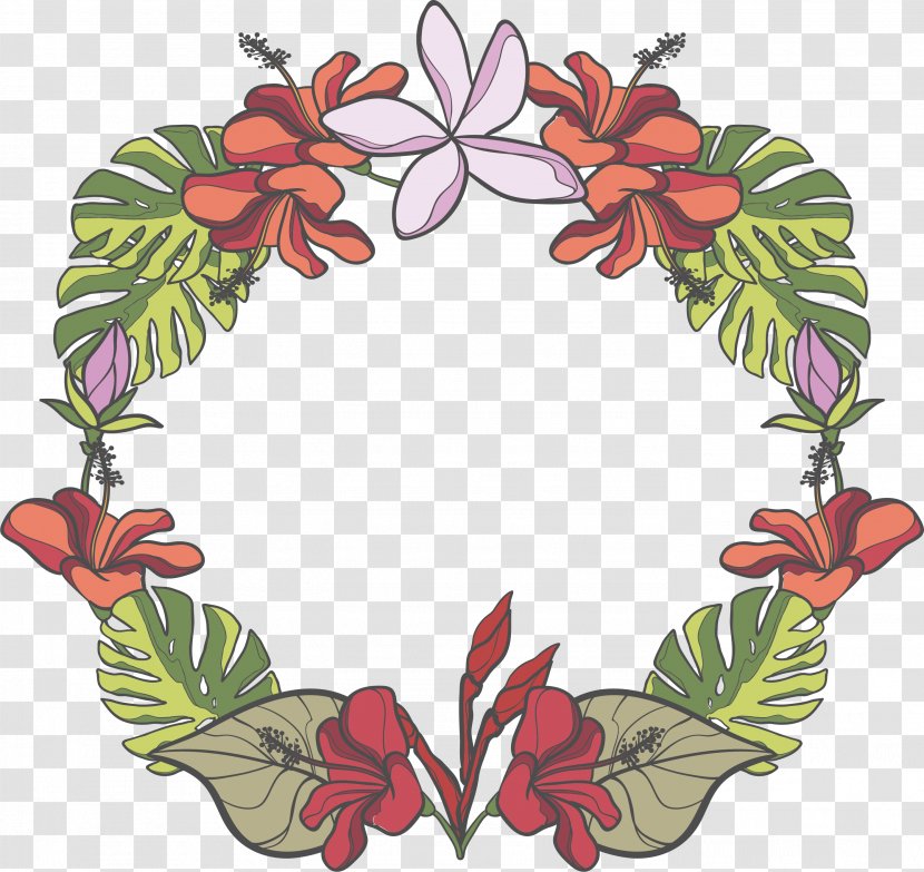 Floral Design Vector Graphics Leaf Image - Frame Transparent PNG