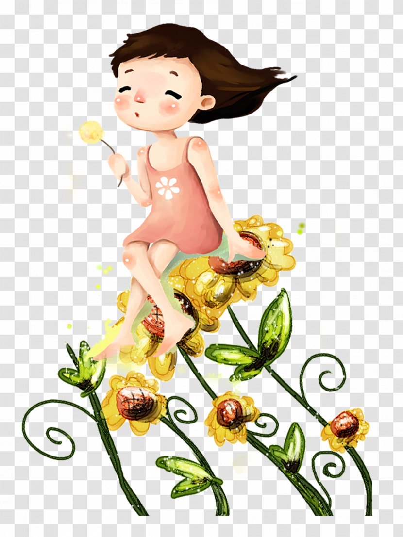 Floral Design Poster Teacher - Watercolor - Flower Fairy Teacher's Day Transparent PNG