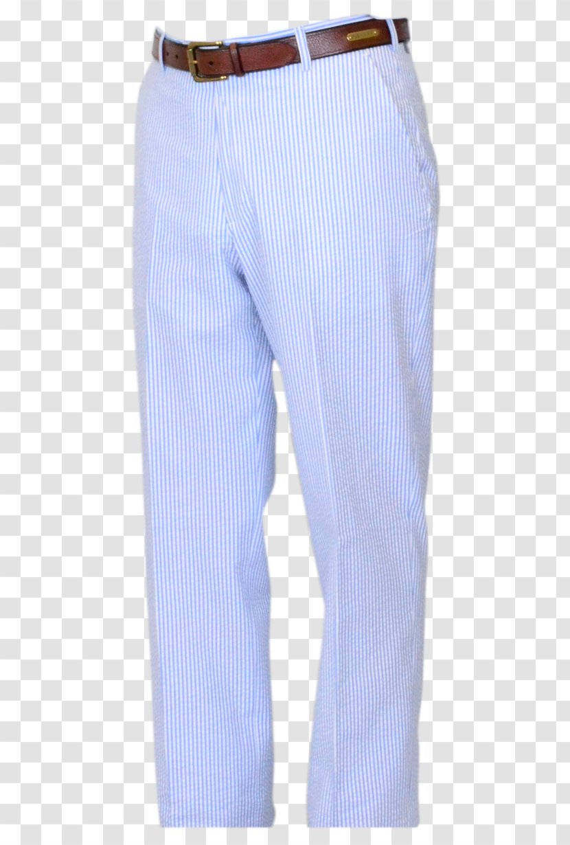 Cobalt Blue Waist Pants - Mens Flat Material Transparent PNG