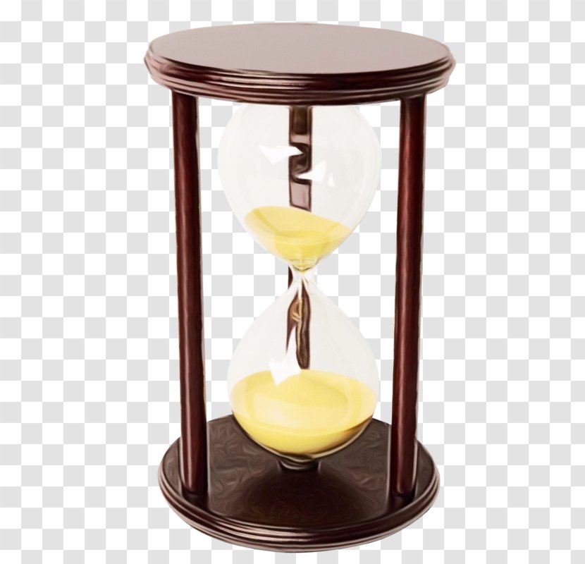 Hourglass Table Glass End Measuring Instrument - Candle Holder - Metal Transparent PNG