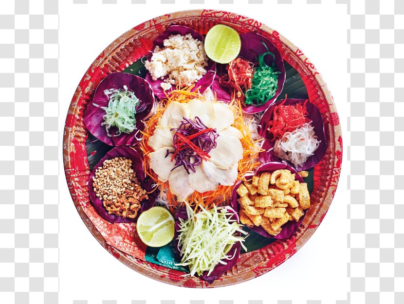 Yusheng Vegetarian Cuisine Hainanese Chicken Rice Platter Food - Fruit - Sawaddee Transparent PNG