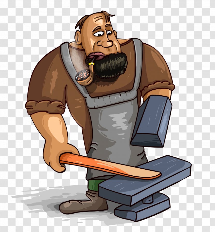 Blacksmith Vector Graphics Illustration Cartoon Anvil - Stock Photography Transparent PNG