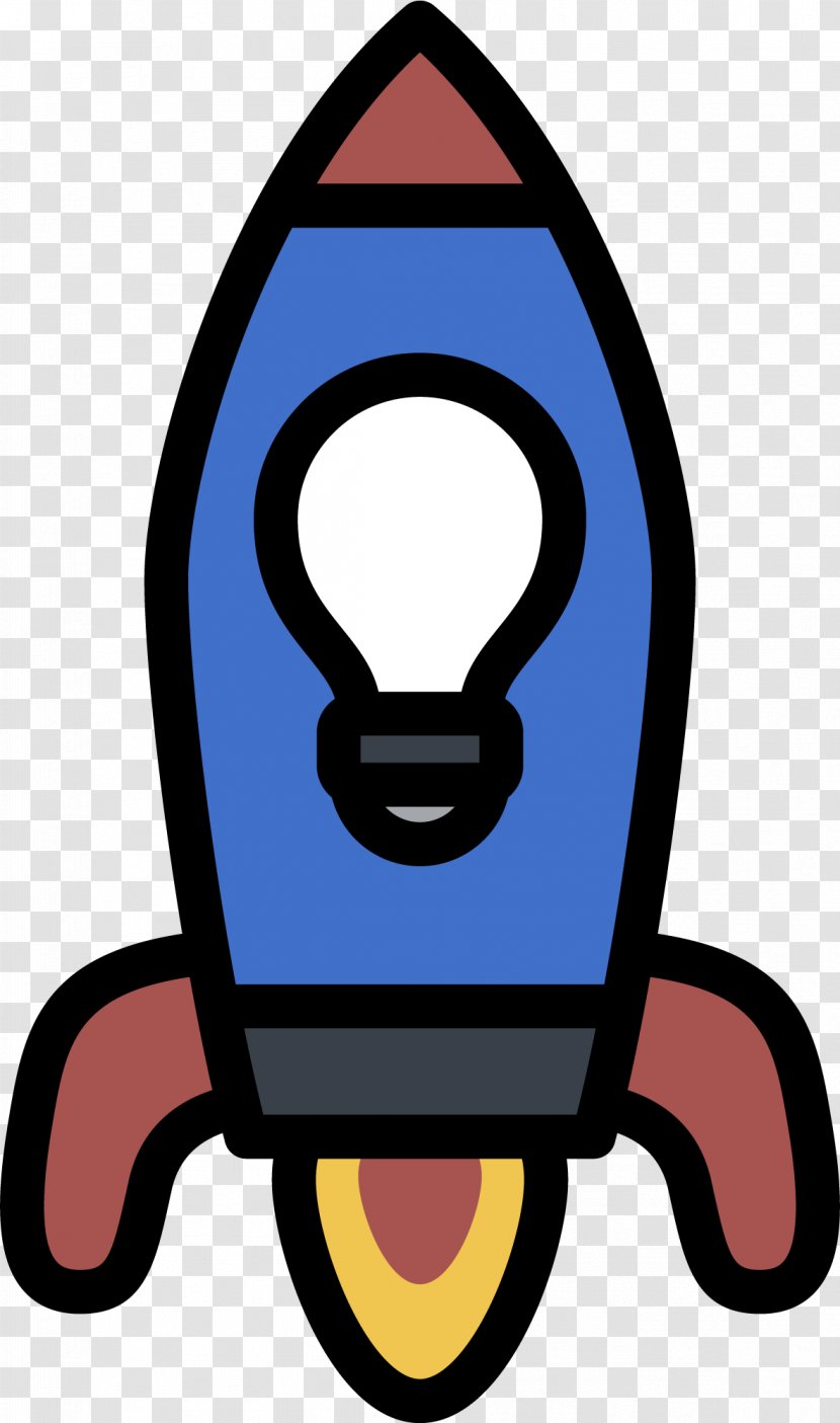 Rocket Clip Art - Spacecraft - Blue Light Bulb Transparent PNG