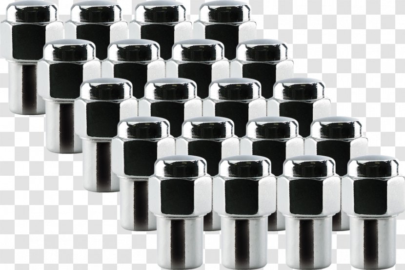 Ceco Chrome Standard Mag Nut With Washers Installation Kit (20 Lug Nuts & 20 Washers) 1/2