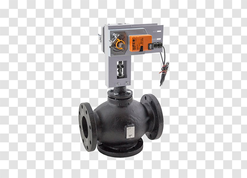 Globe Valve National Pipe Thread Pneumatic Actuator - Pneumatics - Thermostatic Mixing Transparent PNG