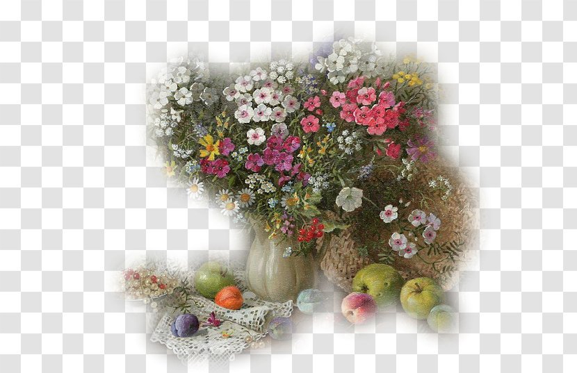 Floral Design Still Life By A Window Painting - Floristry Transparent PNG
