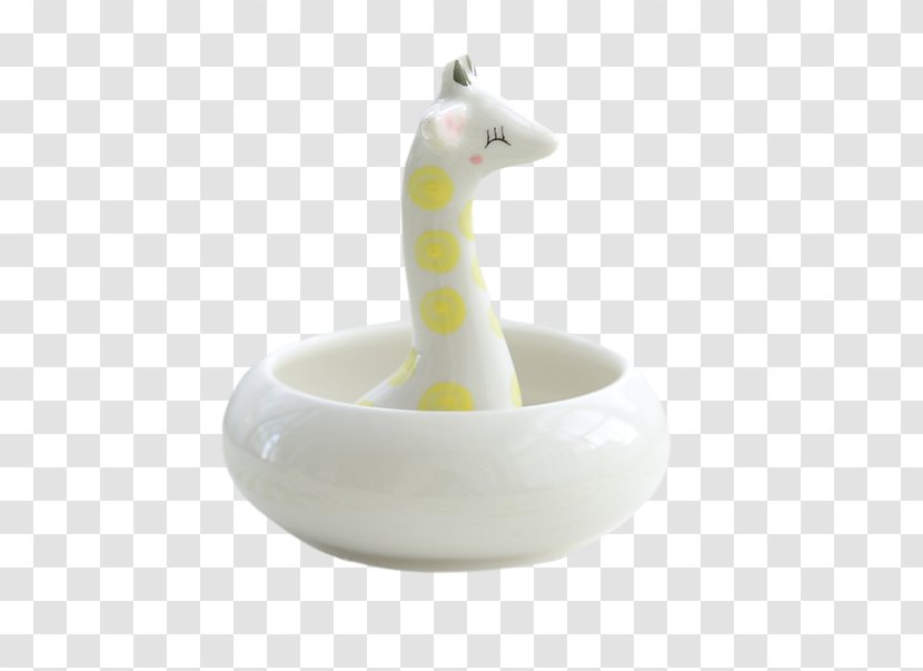 Cartoon Illustration - Highdefinition Television - Giraffe Flowerpot Transparent PNG