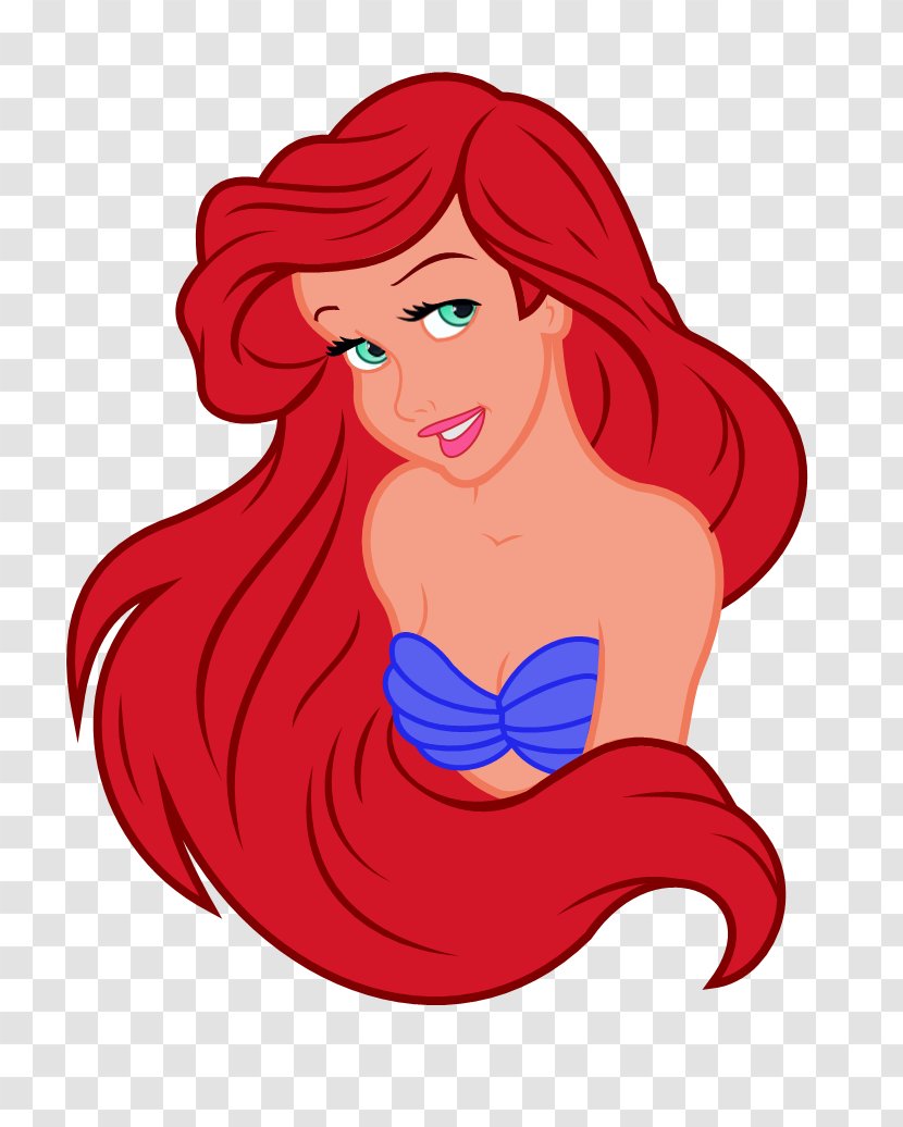 Hair Coloring Human Color Red Lip - Flower - Mermaid Transparent PNG