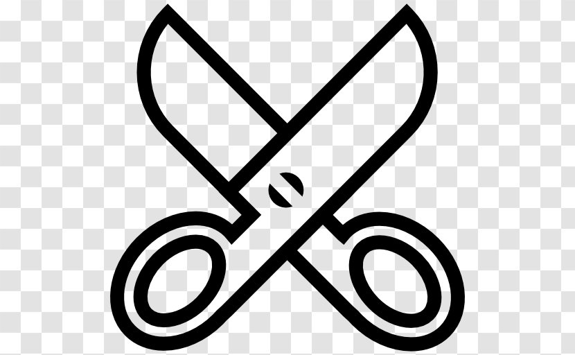 Scissors Symbol - Black And White - Scissor Transparent PNG