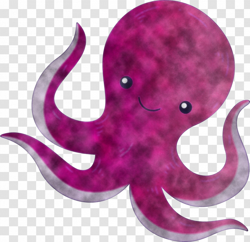 Octopus Giant Pacific Octopus Pink Purple Violet Transparent PNG