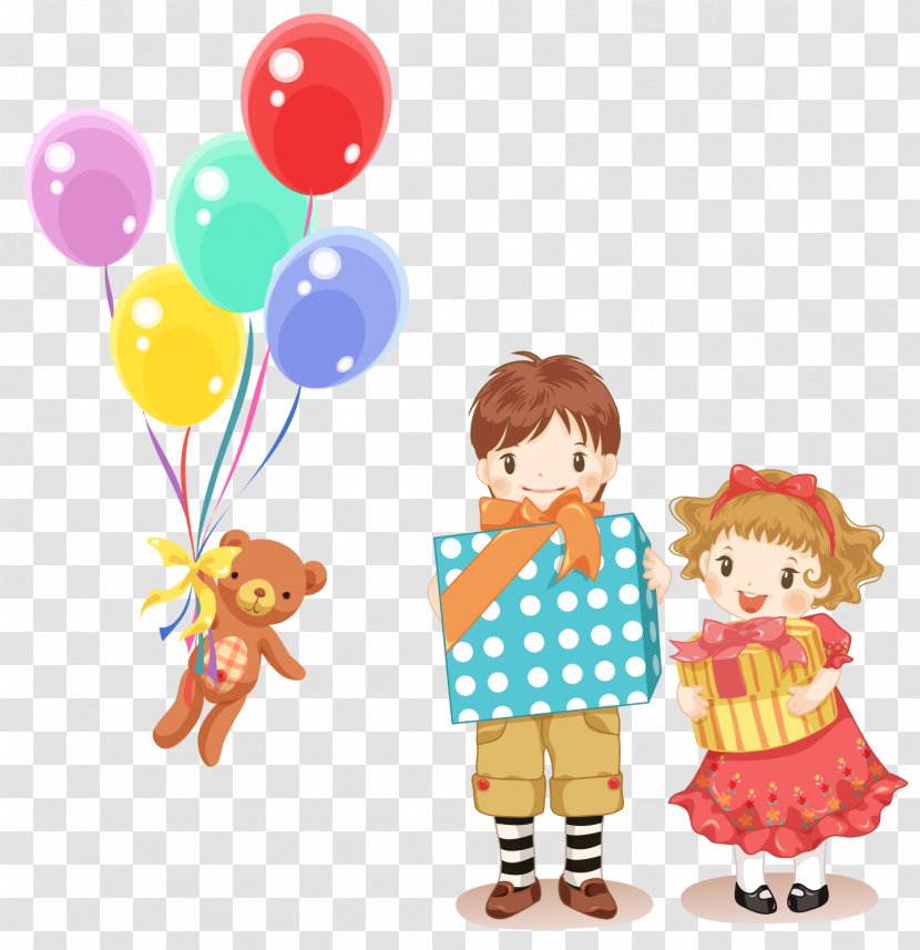 Child Gift Clip Art - Tree - Children And Gifts Transparent PNG
