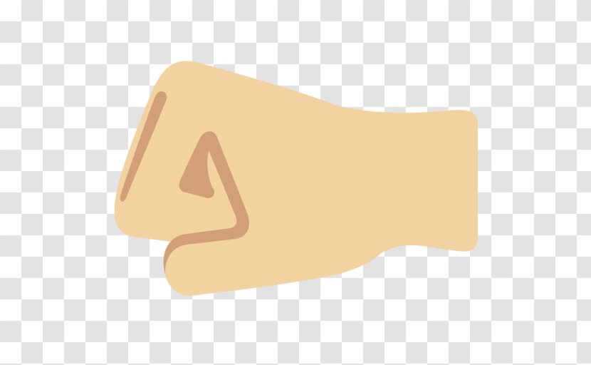 Emoji Domain Fist Human Skin Color Light - Nose Transparent PNG