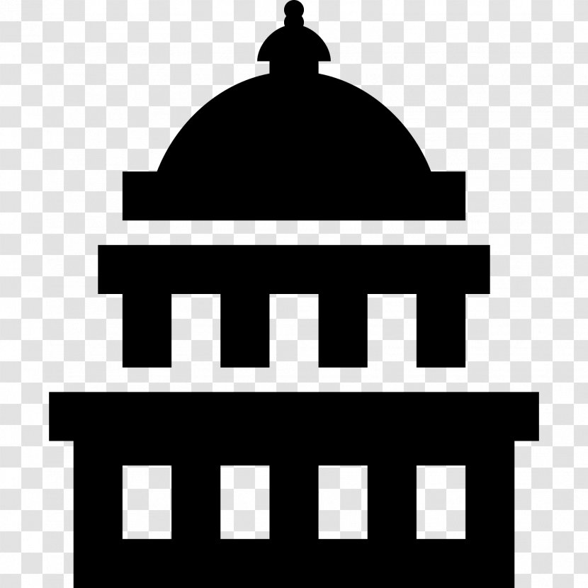 United States Capitol Dome Clip Art - Black Transparent PNG