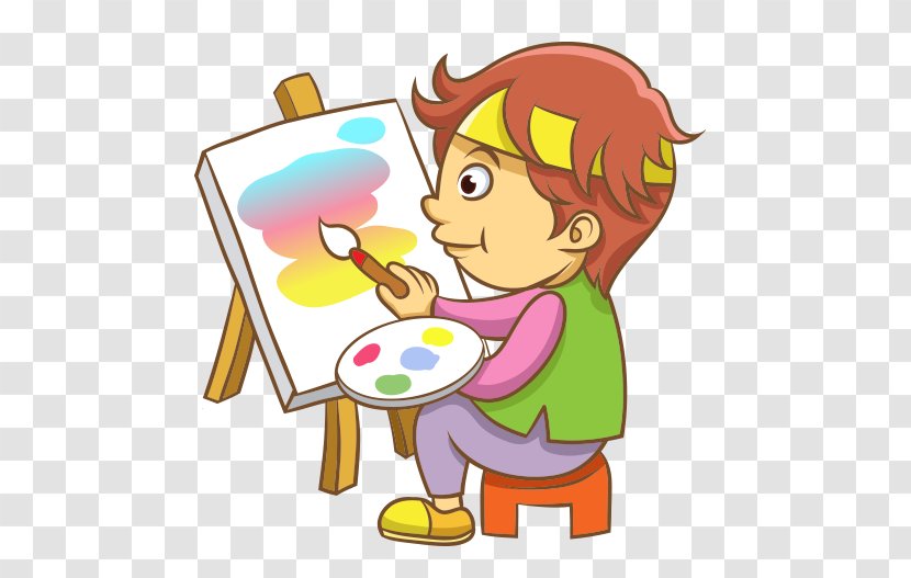 Painting Child Clip Art - Watercolor Transparent PNG