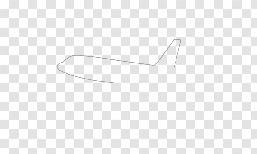 White Line Angle Shoe - Black - Plane Sketch Transparent PNG
