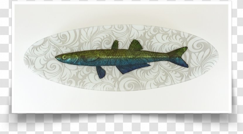 Sardine Oval Damask Fish Pattern Transparent PNG