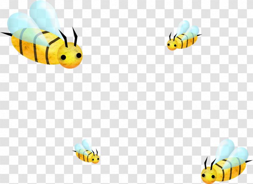 Bee Cartoon Illustration - Beehive Transparent PNG