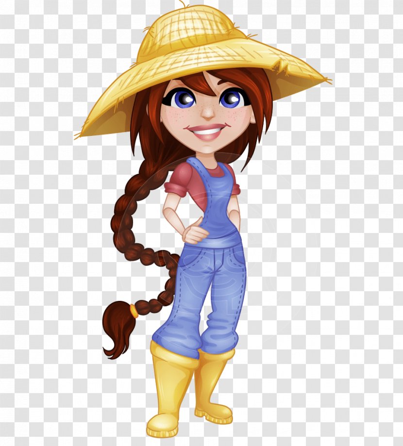 Cartoon Drawing Animation - Farmer Transparent PNG