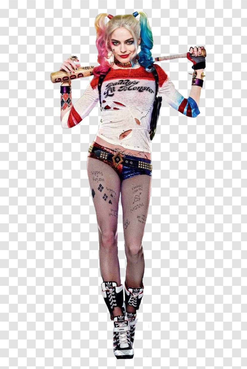 Margot Robbie Harley Quinn Joker Batman Killer Croc - T Shirt Transparent PNG
