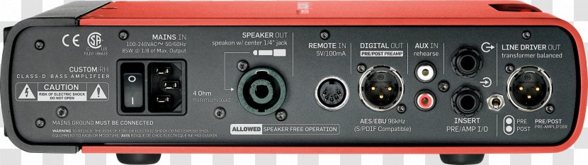 Guitar Amplifier Bass TC Electronic RH450 - Heart - Volume Transparent PNG