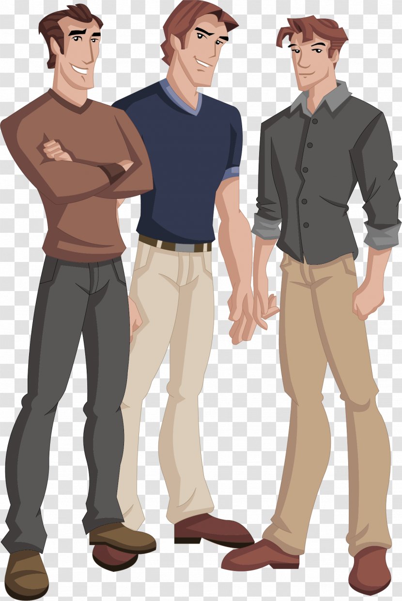 Cartoon Lawyer - Muscle - Handsome Transparent PNG