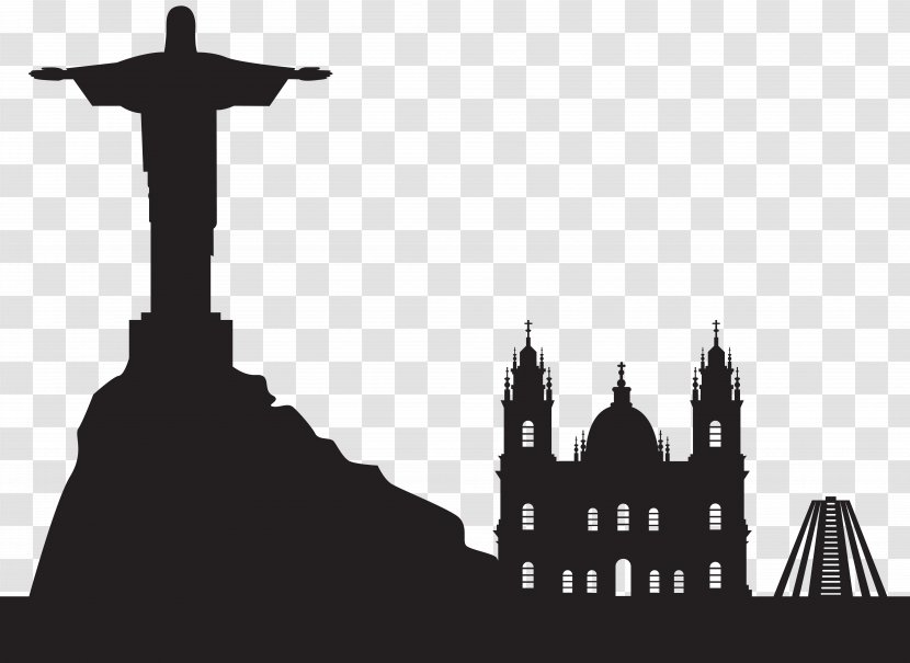 Rio De Janeiro Silhouette Icon Clip Art - Monochrome Photography - Brazil Transparent PNG