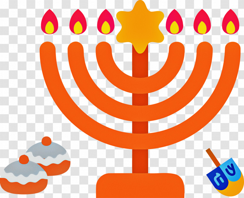 Hanukkah Candle Happy Hanukkah Transparent PNG