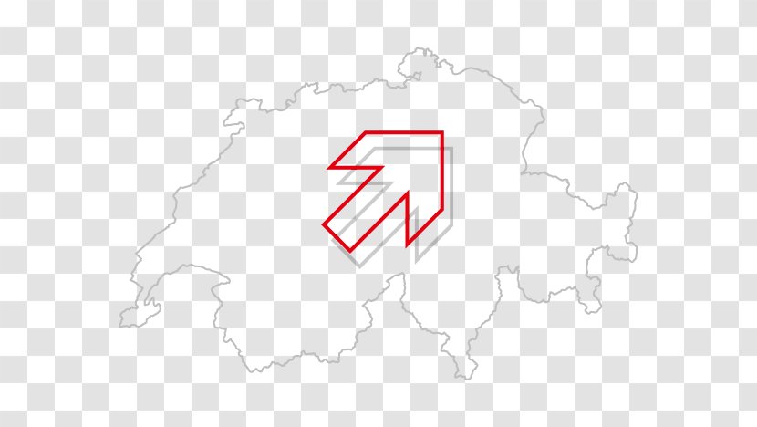 Logo Brand Line Font - Switzerland Map Transparent PNG