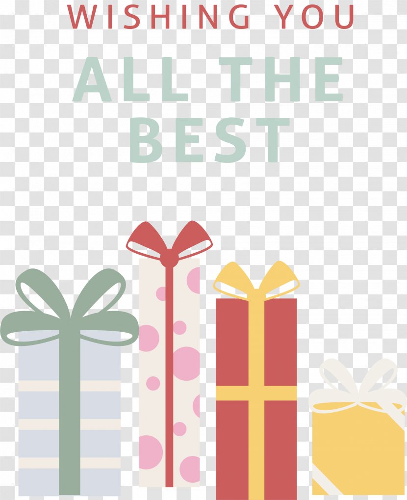 Paper Poster Gift Box - Text - Color Transparent PNG