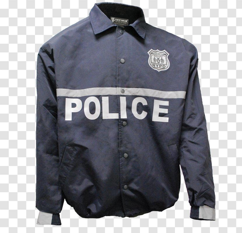 New York City Police Department Jacket Officer Uniform - Tape Transparent PNG
