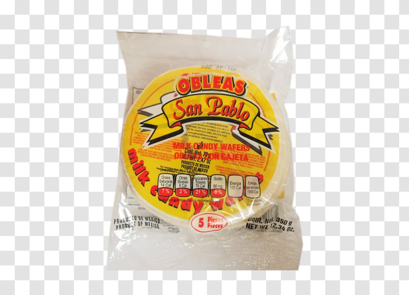 Vegetarian Cuisine Junk Food Oblea Biscuit Roll Commodity - San Pablo Transparent PNG