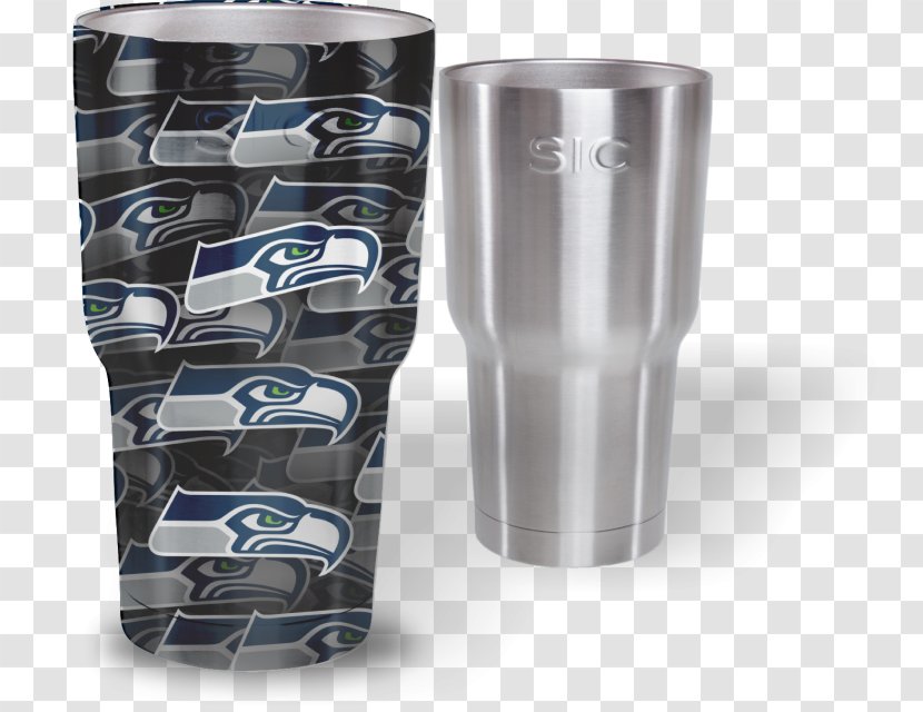 Perforated Metal Hydrographics Steel Glass - Old Fashioned - Seattle Seahawks Transparent PNG