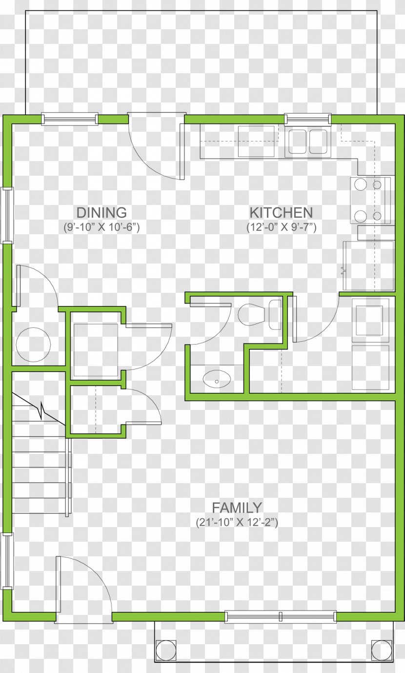 Floor Plan Land Lot Line - Diagram Transparent PNG