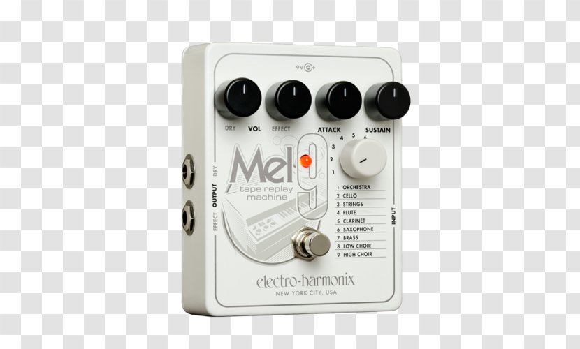 Electro-Harmonix MEL9 Effects Processors & Pedals Mellotron Sound - Silhouette - Flute Transparent PNG