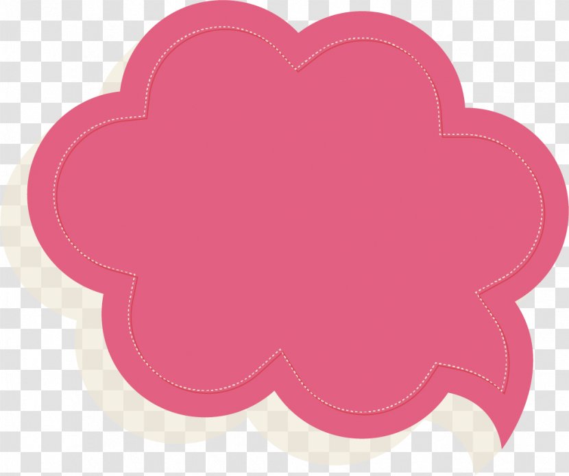 Heart Petal Pattern - Magenta - Vector Color Paper Language Pink Bubble Cloud Shape Transparent PNG