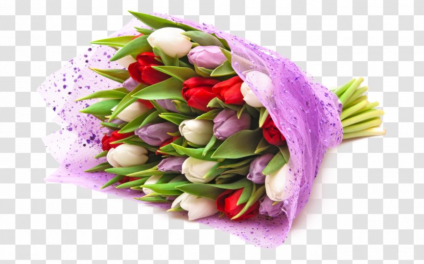 Flower Bouquet Tulip Garden Roses Paper Transparent PNG