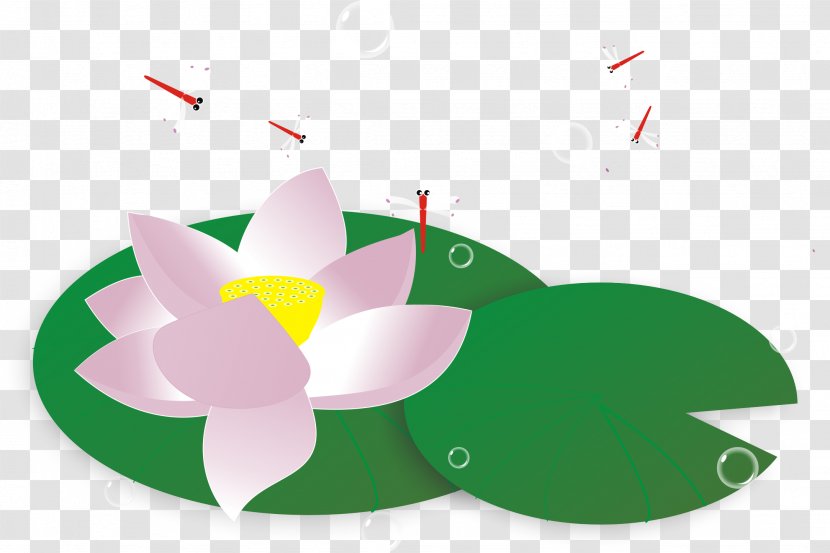 Nelumbo Nucifera Chinoiserie Clip Art - Flower - Chinese Wind, Lotus And Dragonflies Transparent PNG