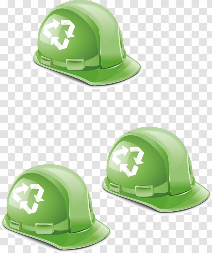 Hard Hat Environmental Protection - Green Transparent PNG