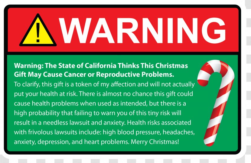California Proposition 65 List Of Chemicals Warning Label - Area - Stickers Transparent PNG