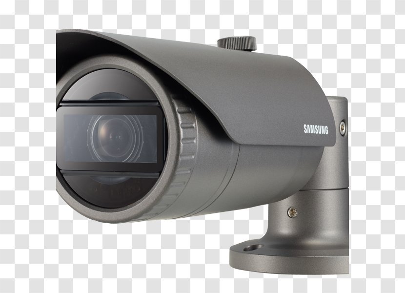 IP Camera Wisenet QNO Ir Bullet Hanwha QNV-6070R Caméra Dôme 2 Megapixels Aerospace - Cameras Optics Transparent PNG