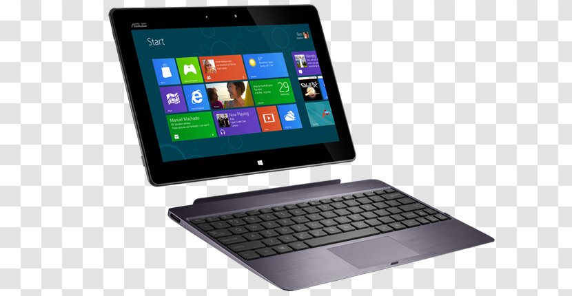 Laptop Computer Keyboard Windows RT ASUS 2-in-1 PC - Asus Vivotab - Microsoft Tablet Transparent PNG
