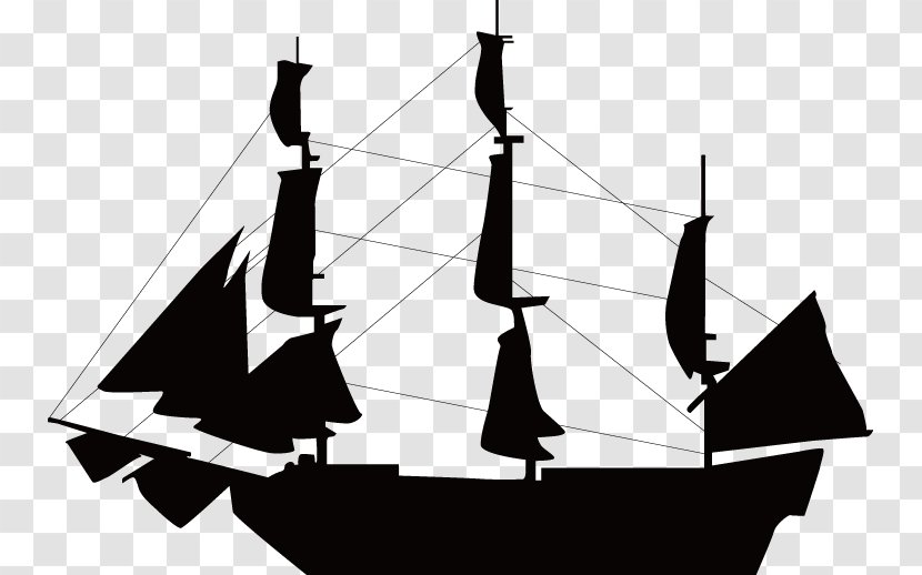 Sailboat Ship Silhouette Clip Art - Sailing - Boats Transparent PNG