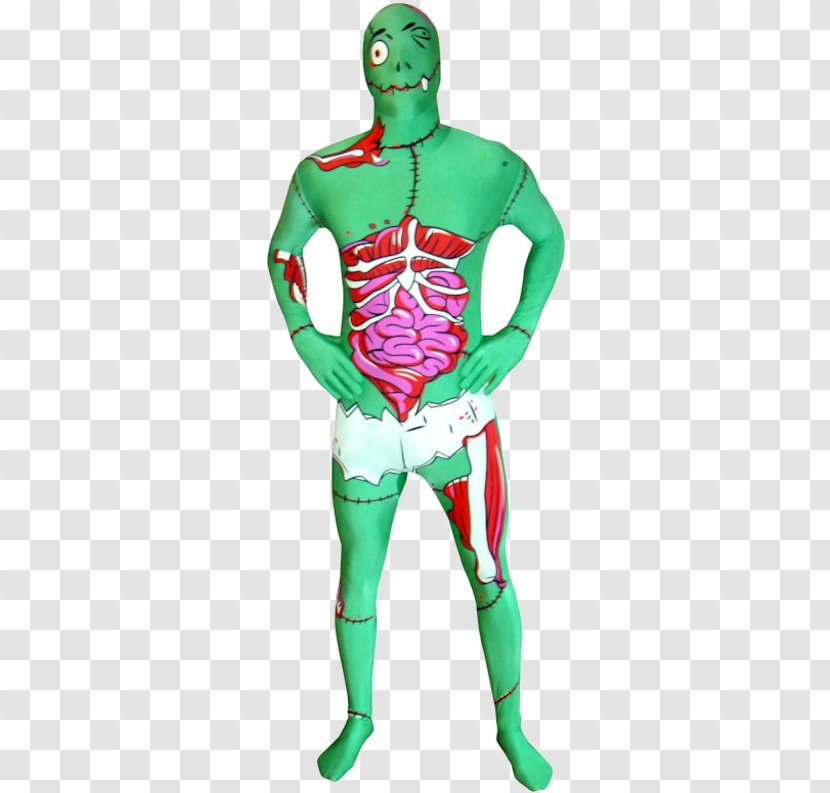 Morphsuits Costume Party Halloween Bodysuit - Spandex - Frankenstein Day Transparent PNG