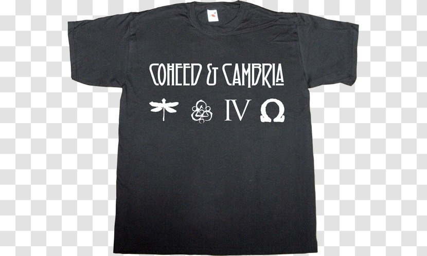 Printed T-shirt Sleeve White Black - Tree - Coheed And Cambria Symbol Transparent PNG