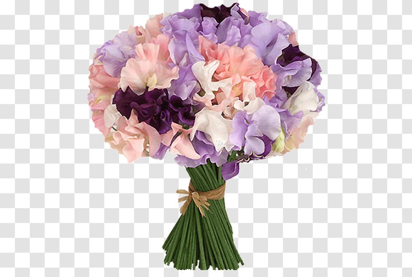Flower Bouquet Cut Flowers Floral Design Hydrangea Birthday - Lilac Transparent PNG