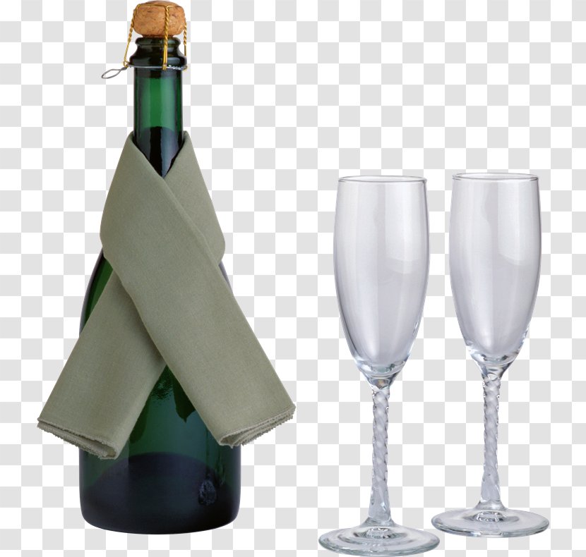 Champagne Glass Wine Bottle - Tableware - Botellas Transparent PNG