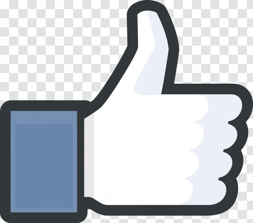Social Media Facebook Thumb Signal Like Button - Symbol - Us On Transparent PNG