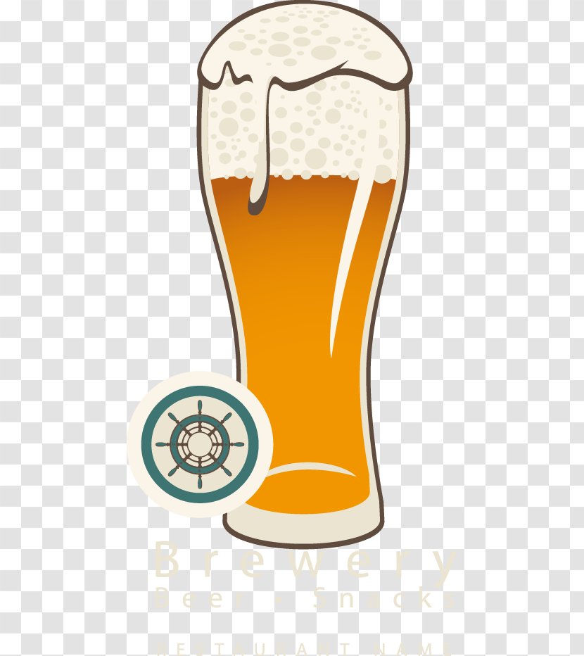 Beer Glassware Table-glass - Glass - Beautiful Labels Transparent PNG